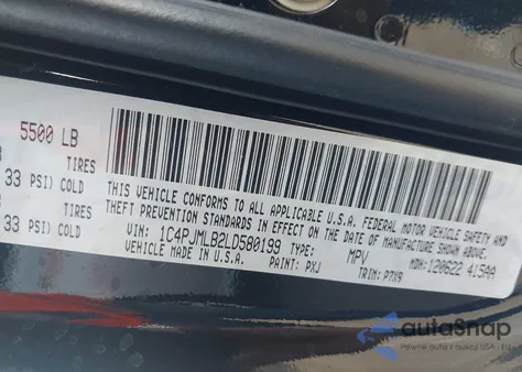 2020 Jeep Cherokee Altitude 4X4 from USA, damaged, VIN 1C4PJMLB2LD580199